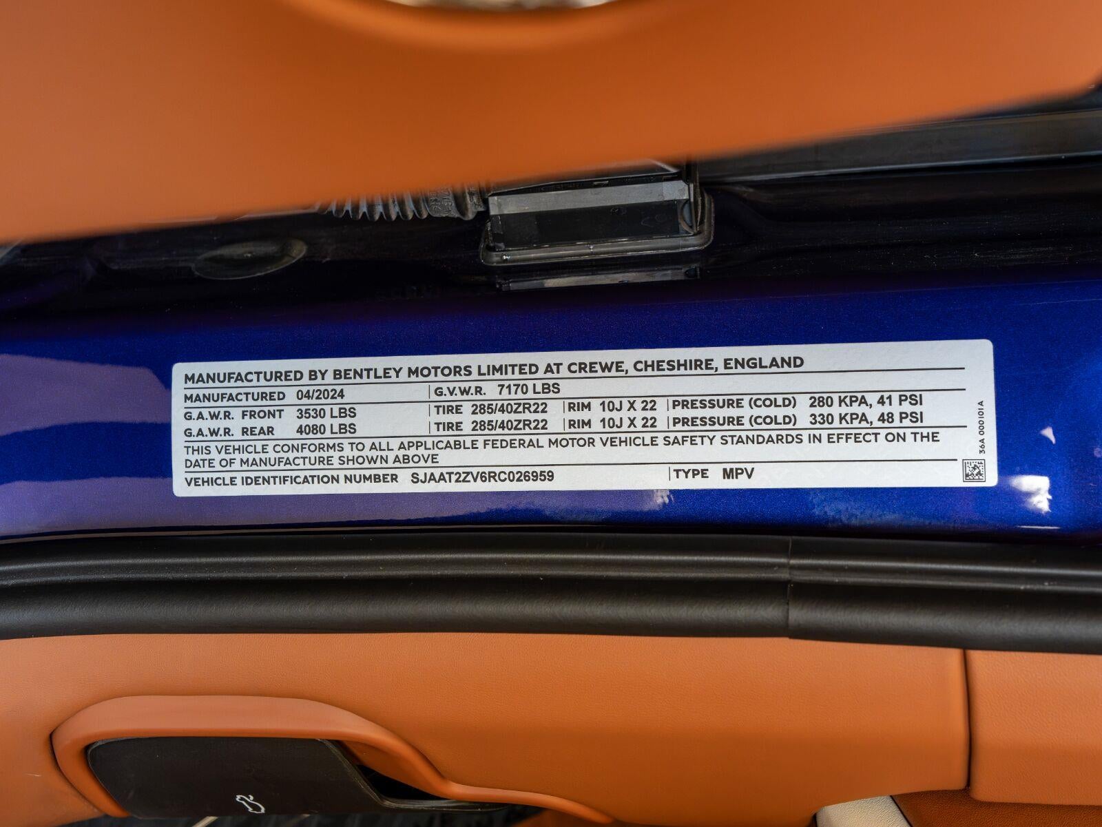 2024 Bentley Bentayga Azure