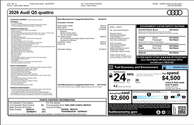 2026 Audi Q5 quattro