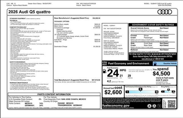 2026 Audi Q5 quattro