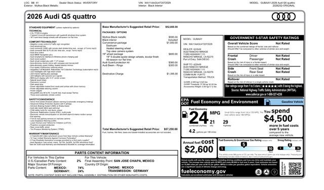 2026 Audi Q5 quattro