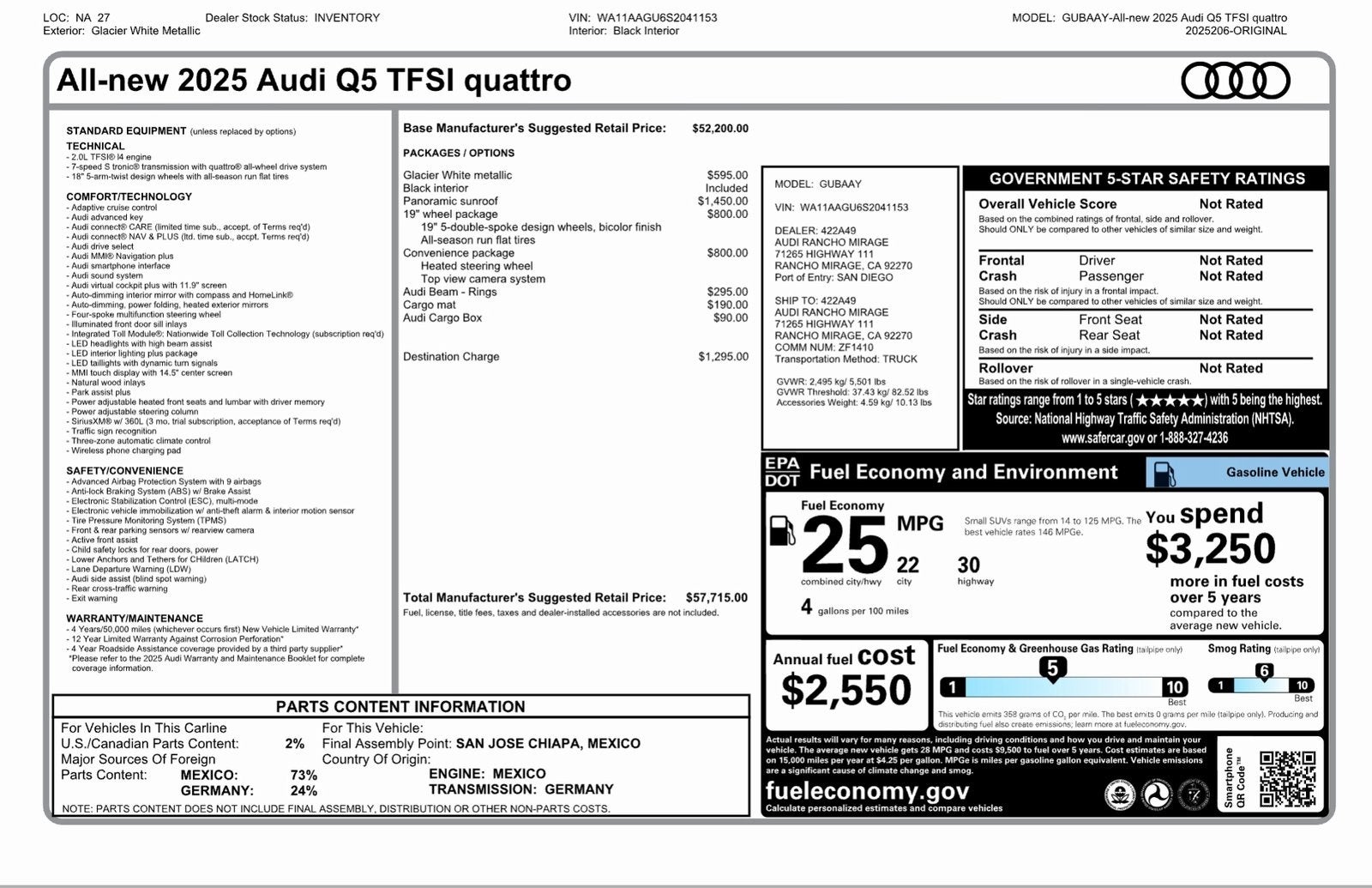 2025 Audi Q5 quattro