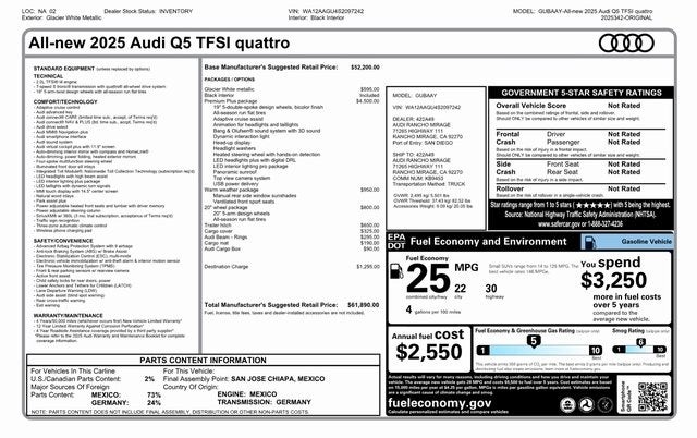 2025 Audi Q5 2.0T Premium Plus quattro