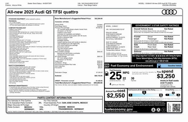 2025 Audi Q5 2.0T Premium Plus quattro