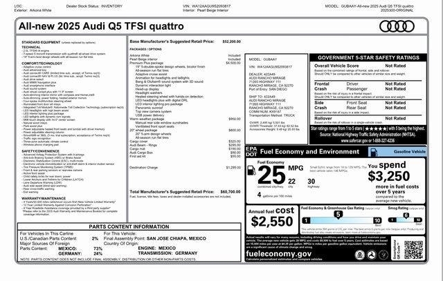 2025 Audi Q5 2.0T Premium Plus quattro