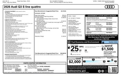 2026 Audi Q3 S line quattro