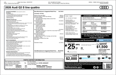 2026 Audi Q3 S line quattro