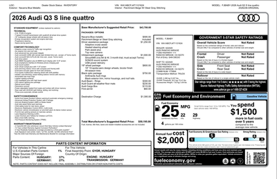 2026 Audi Q3 S line quattro