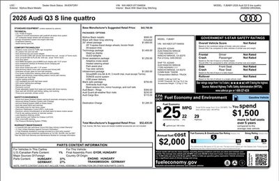 2026 Audi Q3 S line quattro