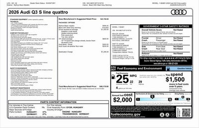 2026 Audi Q3 S line quattro
