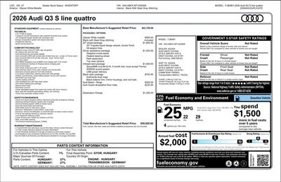 2026 Audi Q3 S line quattro