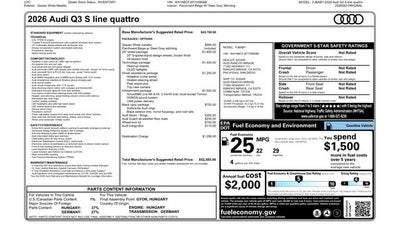 2026 Audi Q3 S line quattro