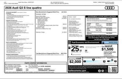 2026 Audi Q3 S line quattro