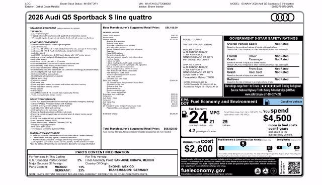 2026 Audi Q5 2.0T Prestige quattro