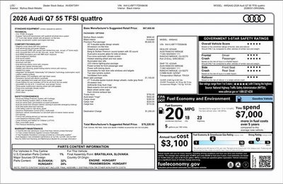 2026 Audi Q7 55 Premium Plus quattro