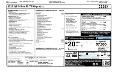2026 Audi Q7 55 Prestige quattro