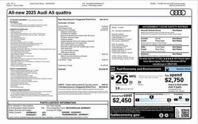2025 Audi A5 2.0T Premium quattro