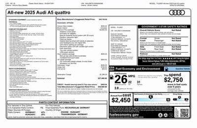 2025 Audi A5 quattro