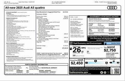 2025 Audi A5 quattro
