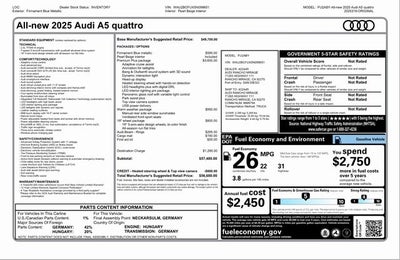 2025 Audi A5 quattro