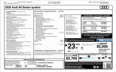 2026 Audi A6 Premium quattro