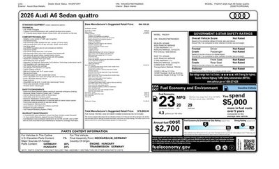 2026 Audi A6 3.0 quattro