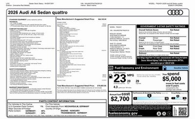 2026 Audi A6 3.0 quattro