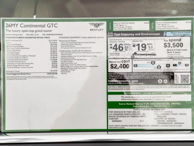 2026 Bentley Continental GTC Base