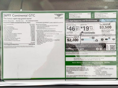 2026 Bentley Continental GTC Base