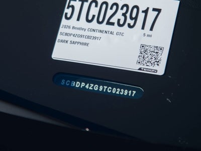 2026 Bentley Continental GTC Base