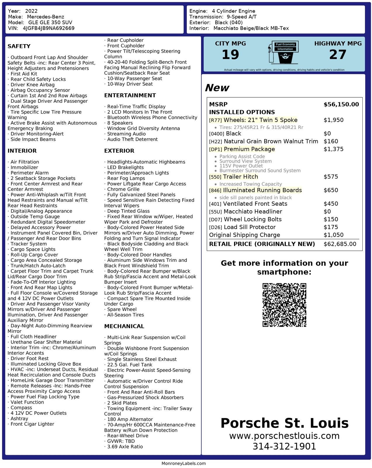 2022 Mercedes-Benz GLE GLE 350