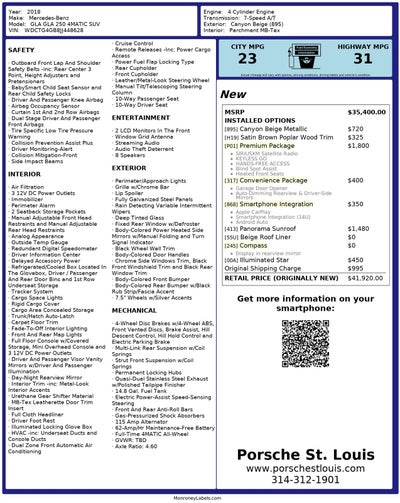 2018 Mercedes-Benz GLA GLA 250 4MATIC®