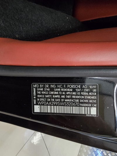 1998 Porsche 911 911 Carrera S