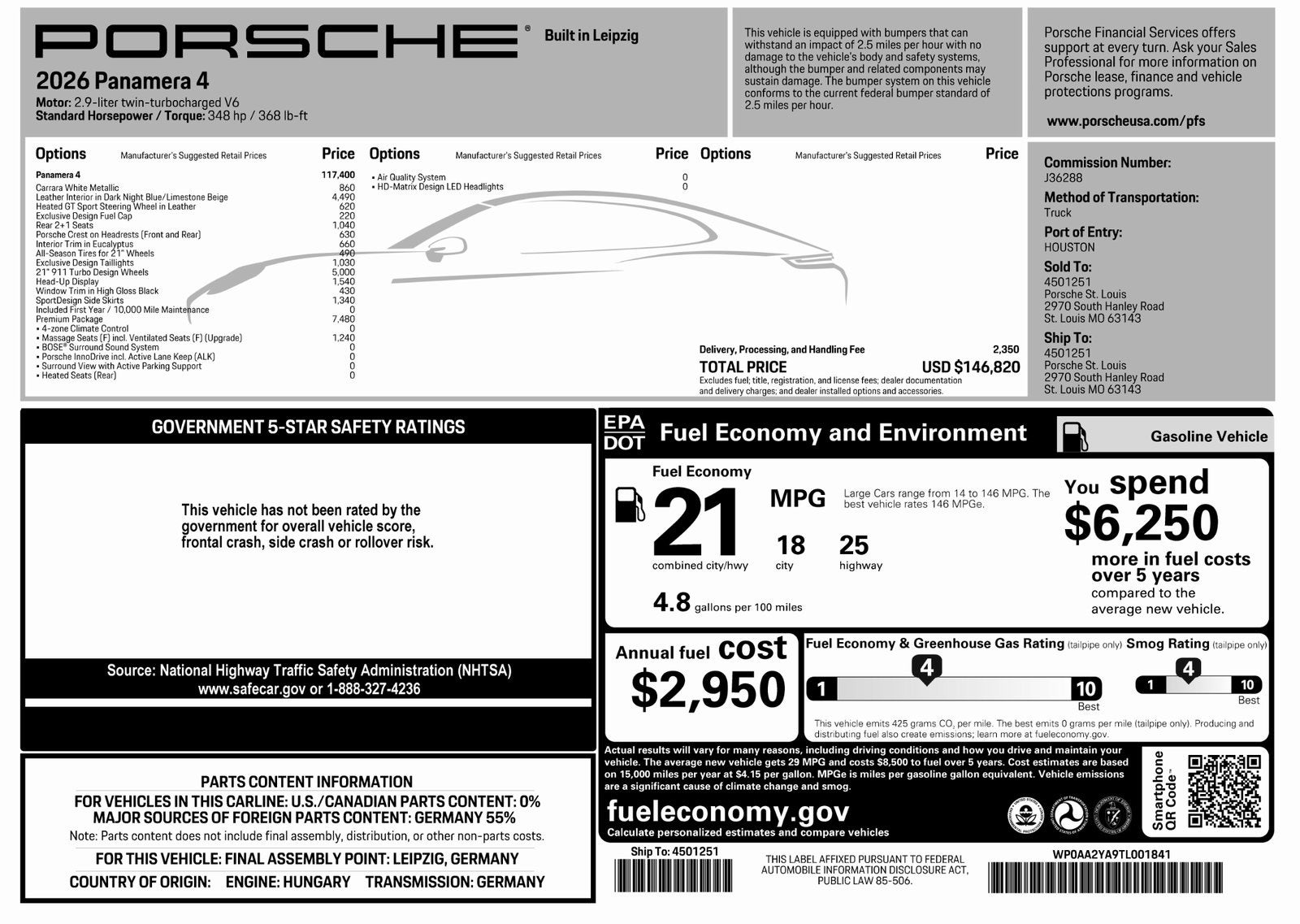 2026 Porsche Panamera 4