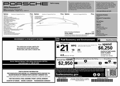 2026 Porsche Panamera 4