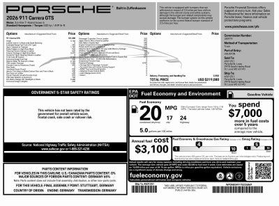 2026 Porsche 911 911 Carrera GTS