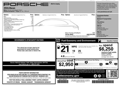2026 Porsche Macan Macan
