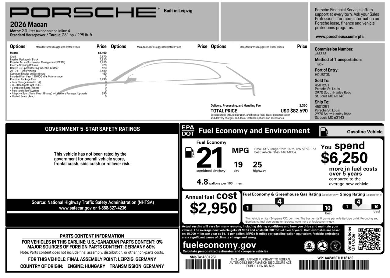 2026 Porsche Macan Base