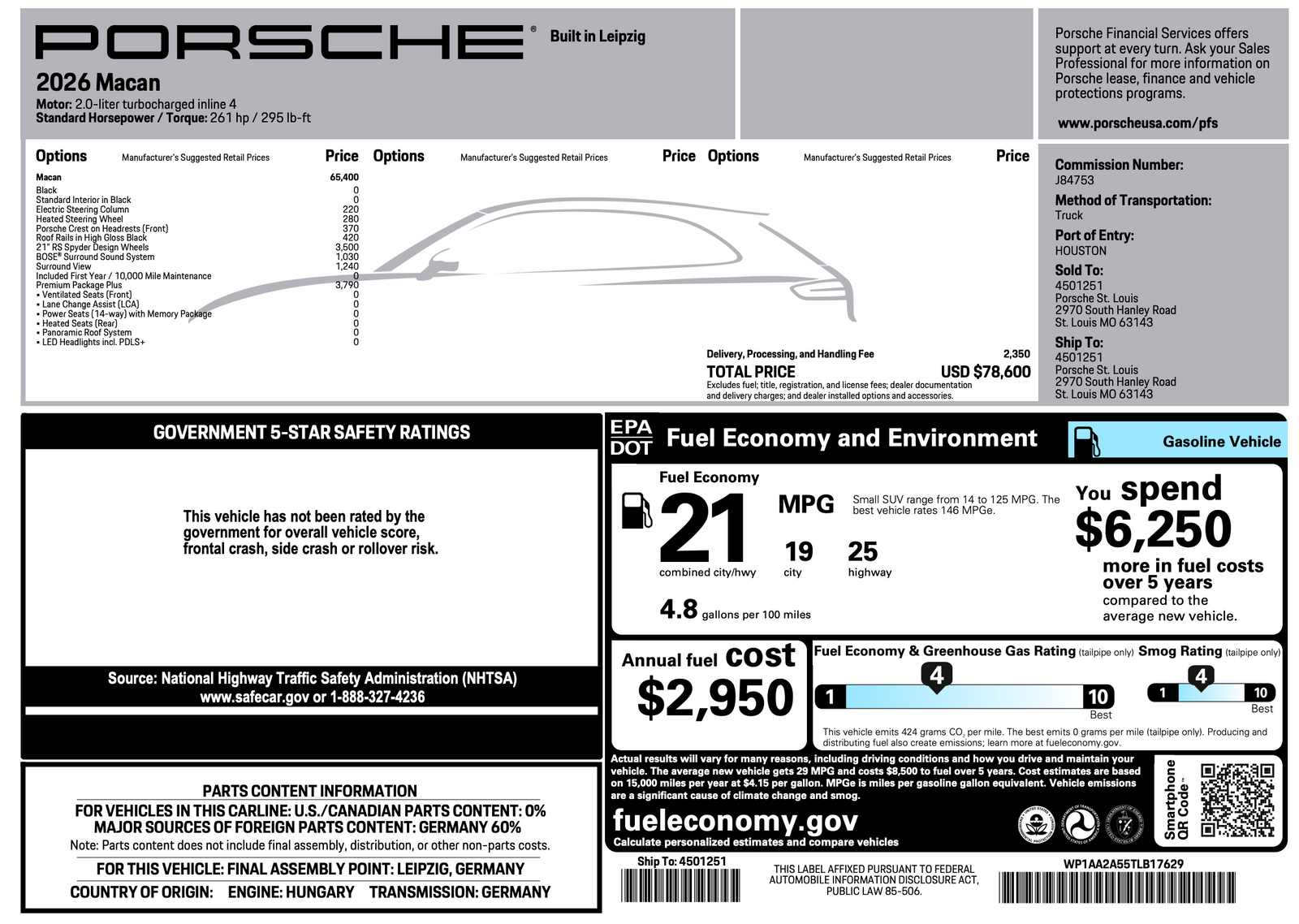 2026 Porsche Macan Macan
