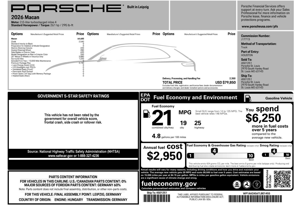 2026 Porsche Macan Macan