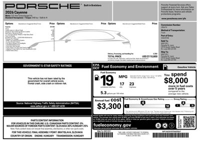2026 Porsche Cayenne Cayenne