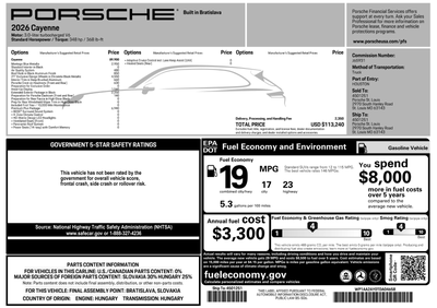 2026 Porsche Cayenne Base