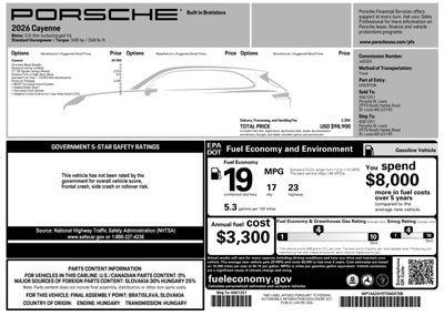 2026 Porsche Cayenne Base