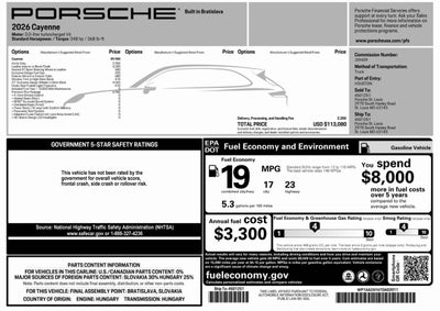2026 Porsche Cayenne Cayenne
