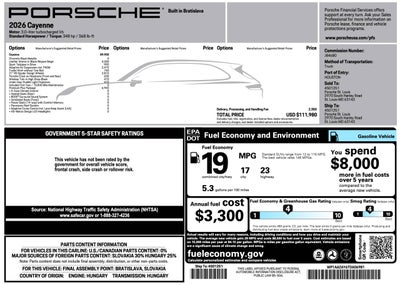 2026 Porsche Cayenne Cayenne