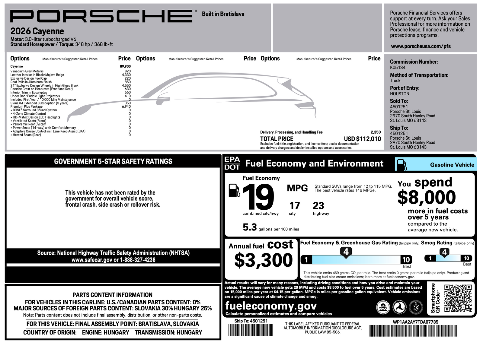 2026 Porsche Cayenne Cayenne