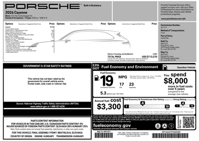 2026 Porsche Cayenne Cayenne