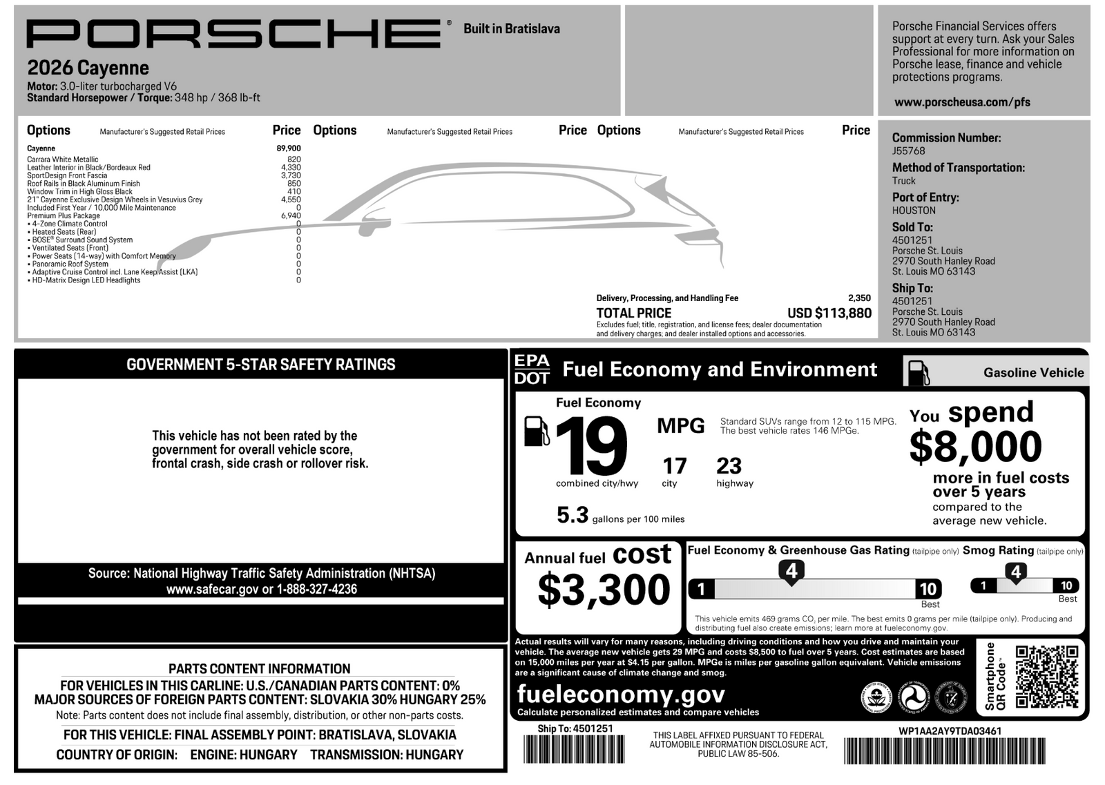 2026 Porsche Cayenne Cayenne