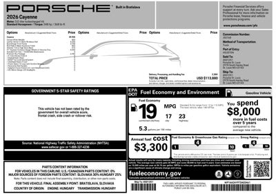 2026 Porsche Cayenne Cayenne