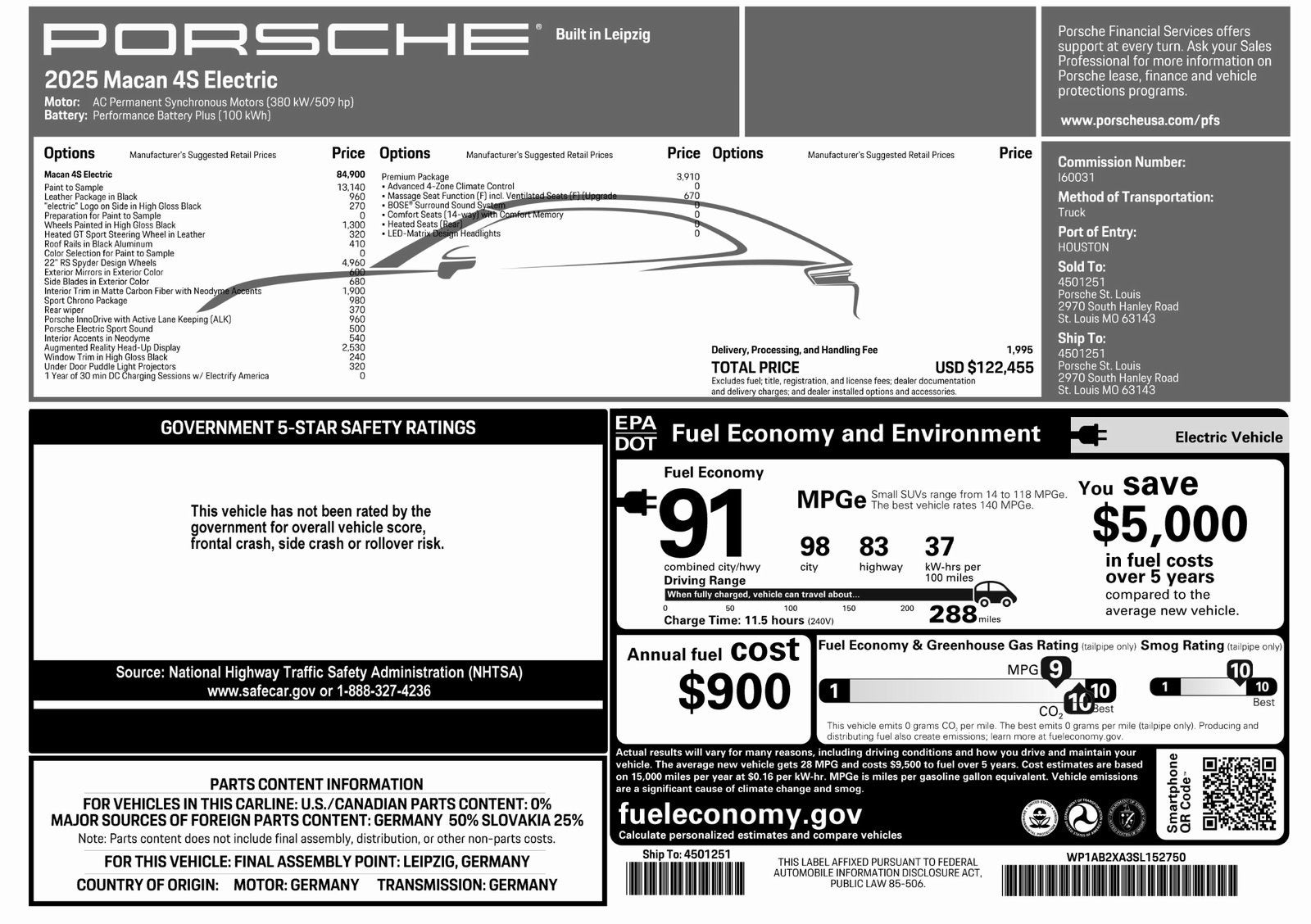 2025 Porsche Macan Macan 4S Electric