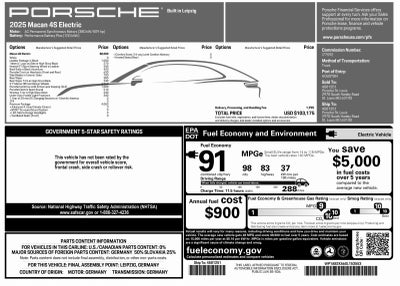 2025 Porsche Macan Macan 4S Electric